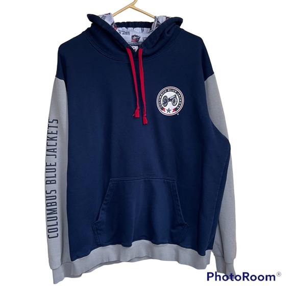 Columbus Bluejackets Hoodie Sz Xl - Picture 2 of 7